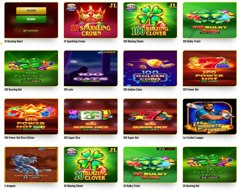 Machance Casino Jeux